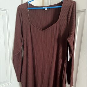 Women’s Bar 3 Pretty Casual redwood dress it’s lightly ribbed size 2X